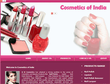 Tablet Screenshot of cosmeticsofindia.com